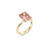 Kleine Taube - Pink Radiant 2,00 Karat - oder jaune 18k