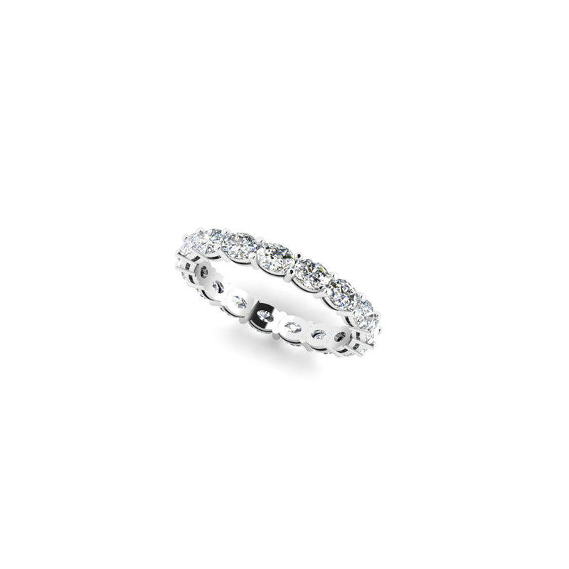 The Frozen Oval Moon - White Gold 18k