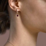 Earrings The Little Tear of Joy Ruby - Red Gold 18k 