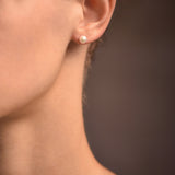 Boucles d'oreilles Pearl - or blanc 18k