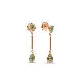 Ohrringe Ottava Alta Green - Rotgold 18 K