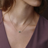 Necklace The Little Bee M Emerald - Yellow Gold 18k