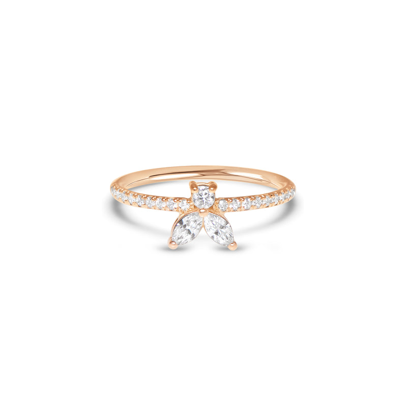 The Fancy Little Bee  0.39 carats - Red Gold 18k