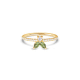 The Fancy Little Bee Tourmaline Vert antique 0.15 Karat - Gelbgold 18 K