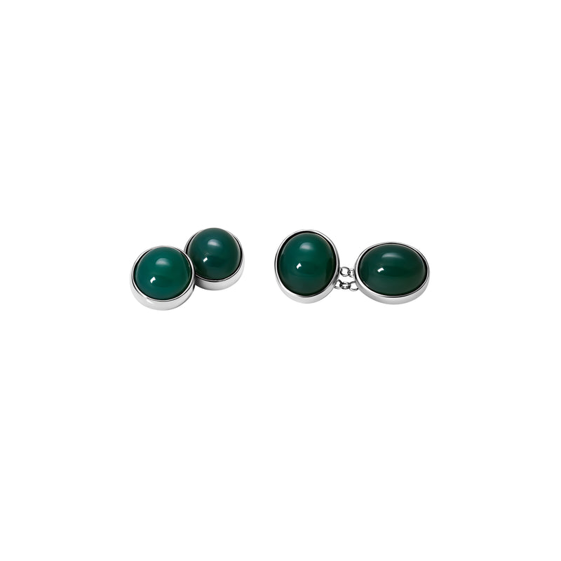 Cufflinks  Jade - or Blanc 18k