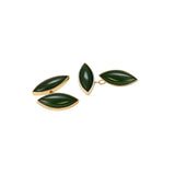 Cufflinks Marquise Jade  - or Jaune 18k