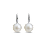 Earrings with Pearls  - White Gold 18k