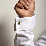 Cufflinks Marquise Jade  - or Jaune 18k