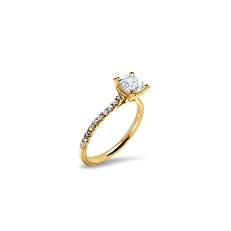 The Fancy Ice Cube 1.00 carats - Yellow Gold 18k
