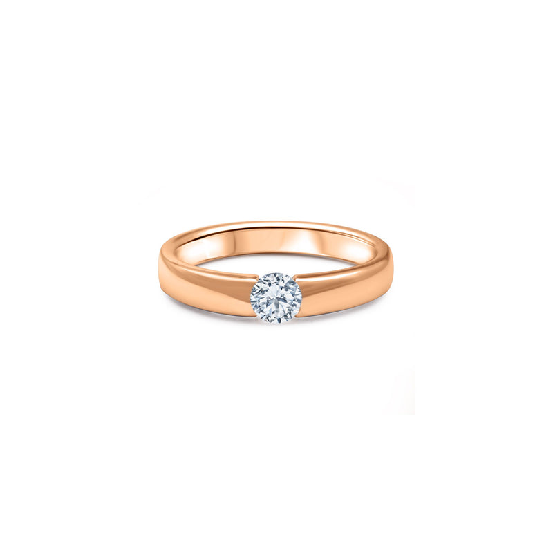 The Minimalist Lady 0.30 carats - Red Gold 18k