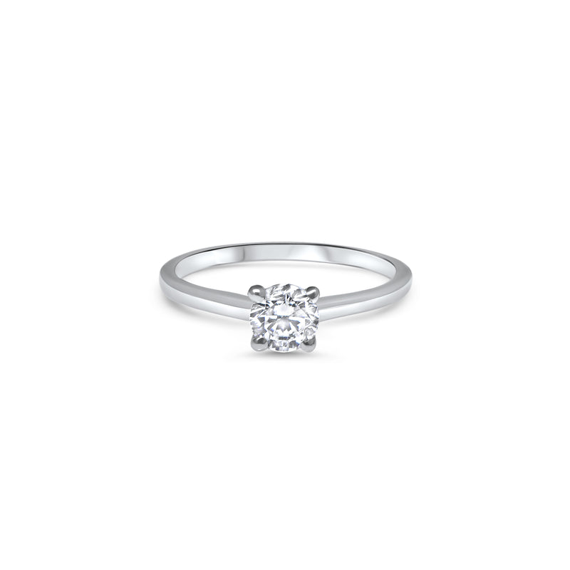 The V-Shape L 0.50 carats - White Gold 18k