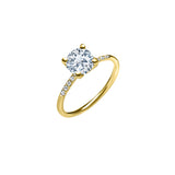 The Fancy V-shape 1.00 carats - Yellow Gold 18k