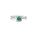 The Little Green Square 0.50 carats - Platinum 950