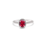 The Red Temple of Saturn 0.75 carats - Platinum 950