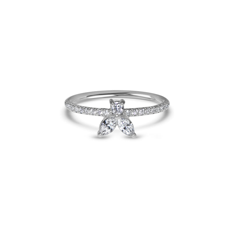 The Fancy Little Bee  0.39 carats - White Gold 18k