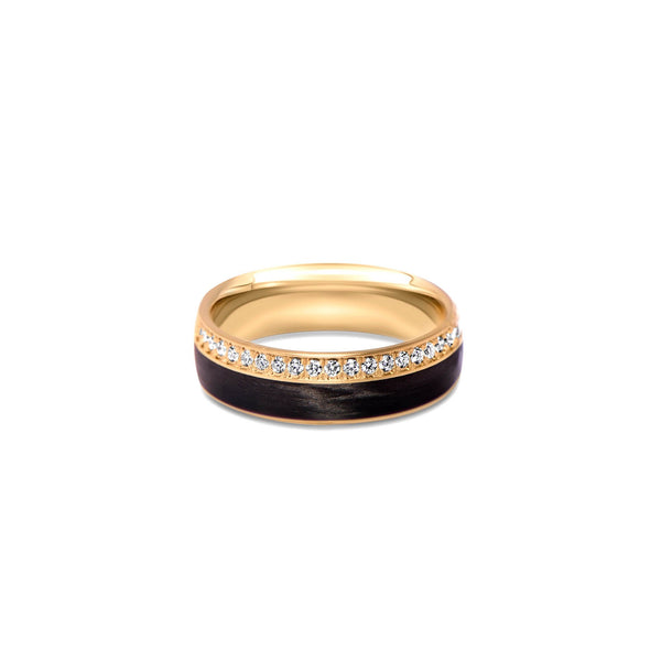 Two as One half Set - Yellow Gold 18k et carbone