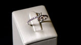 The Fancy Little Bee Pink Sapphire 0.20 carats - or blanc 18k