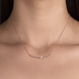Necklace The Ice Skating Girl 0.75 carats - Red Gold 18k 