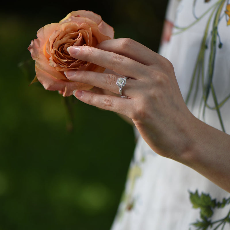 Miss Congeniality - 1.00 carat - or blanc 18k