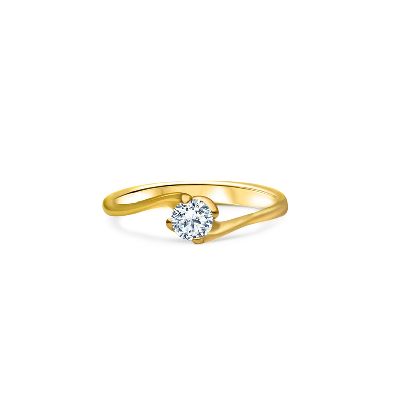 Twist and Shout 0.20 carats - Yellow Gold 18k